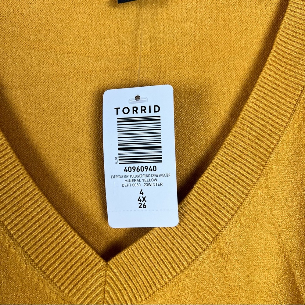 Torrid NEW Everyday Soft Pullover Tunic Crew Sweater 4X - Picture 5 of 6